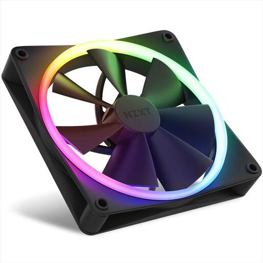 COOLERS CASE FAN 2x140mm NZXT F140 TWIN PACK RGB BLACK PWM w/controller, RF-R14DF-B1