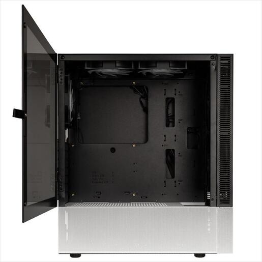 CASE KOLINK ATX OBSERVATORY MX Glass ARGB w/Tempered glass, 2x140mm, 3x120mm UMBRA A-RGB fan, black/white