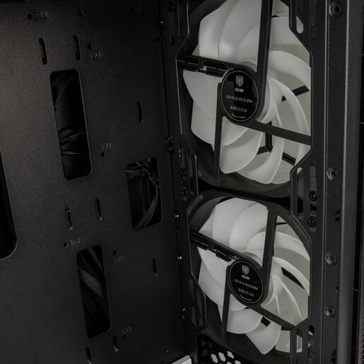 CASE KOLINK ATX OBSERVATORY MX Glass ARGB w/Tempered glass, 2x140mm, 3x120mm UMBRA A-RGB fan, black/white