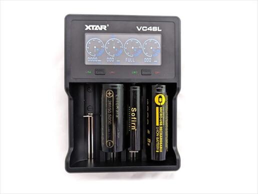 Battery CHARGER XTAR VC4SL w/4xAA, AAA,CR123, LCD DISPLAY, TYPE-C