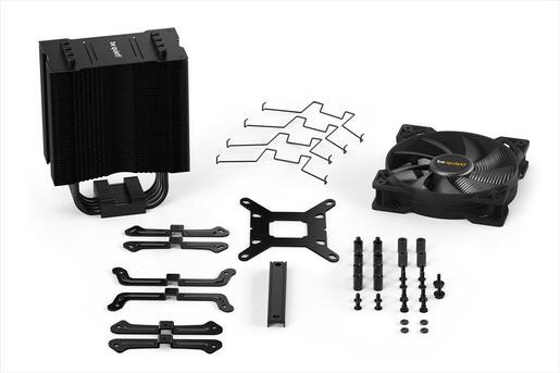 COOLERS CPU BE QUIET! PURE ROCK 2 BLACK, 4 heatpipes 6mm, Pure Wings 2 120mm PWM fan, TDP 150W, BK007
