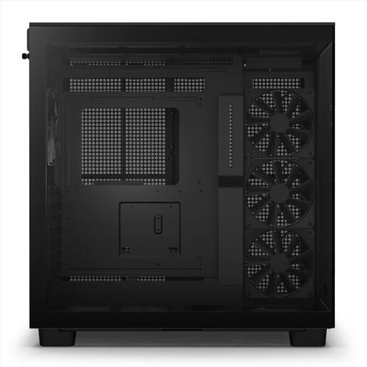 CASE NZXT ATX Mid-Tower H9 FLOW w/2xWINDOWS + Top MESH, 4x F120Q Quiet Airflow fans,USB-C 3.2, 2xUSB-A 3.2, Matte Black CM-H91FB-01
