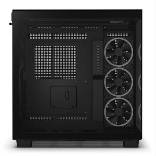 CASE NZXT ATX Mid-Tower H9 ELITE w/3xWINDOWS, 3x F120RGB Duo fans, 1xF120Q, Quiet Airflow fan,USB-C 3.2, 2xUSB-A 3.2, Matte Black CM-H91EB-01