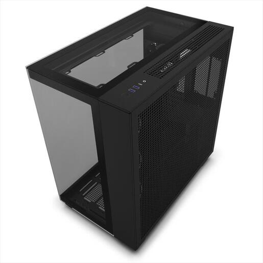 CASE NZXT ATX Mid-Tower H9 ELITE w/3xWINDOWS, 3x F120RGB Duo fans, 1xF120Q, Quiet Airflow fan,USB-C 3.2, 2xUSB-A 3.2, Matte Black CM-H91EB-01