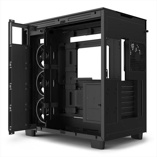 CASE NZXT ATX Mid-Tower H9 ELITE w/3xWINDOWS, 3x F120RGB Duo fans, 1xF120Q, Quiet Airflow fan,USB-C 3.2, 2xUSB-A 3.2, Matte Black CM-H91EB-01