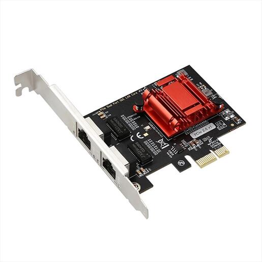 NET LAN PCIe 10/100/1000Mbs 2port server, DIEWU TXA094, Chipset: Intel 82575 & 6, LP
