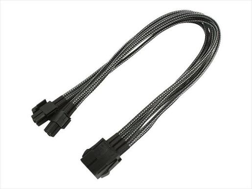 EXTENSION PSU NANOXIA EPS 8-pin 30cm CARBON, NX8PV3EC