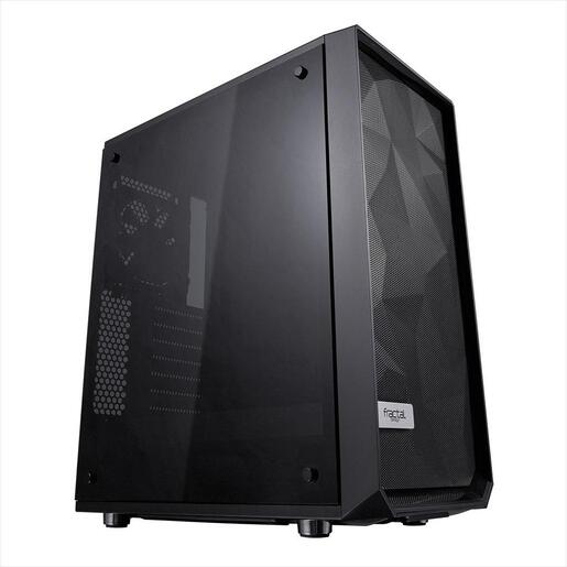 CASE FRACTAL DESIGN ATX Mid-Tower MESHIFY C, 2x120mm Dynamic X2 GP-12 3-pin fans, w/WINDOW, Front Mesh, Black, FD-CA-MESH-C-BKO-TG
