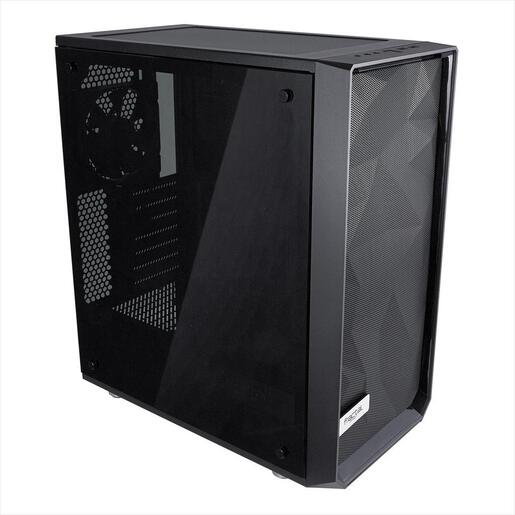 CASE FRACTAL DESIGN ATX Mid-Tower MESHIFY C, 2x120mm Dynamic X2 GP-12 3-pin fans, w/WINDOW, Front Mesh, Black, FD-CA-MESH-C-BKO-TG