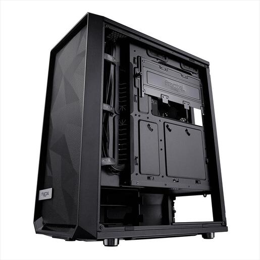 CASE FRACTAL DESIGN ATX Mid-Tower MESHIFY C, 2x120mm Dynamic X2 GP-12 3-pin fans, w/WINDOW, Front Mesh, Black, FD-CA-MESH-C-BKO-TG