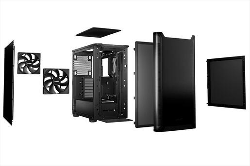 CASE BE QUIET! ATX Mid-Tower Pure Base 501, 2x140mm Pure Wings 3, Black BG073