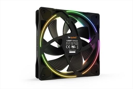 COOLERS CASE FAN 120mm BE QUIET! LIGHT WINGS PWM 1.700rpm ARGB, RIFLE BEARING, BL072