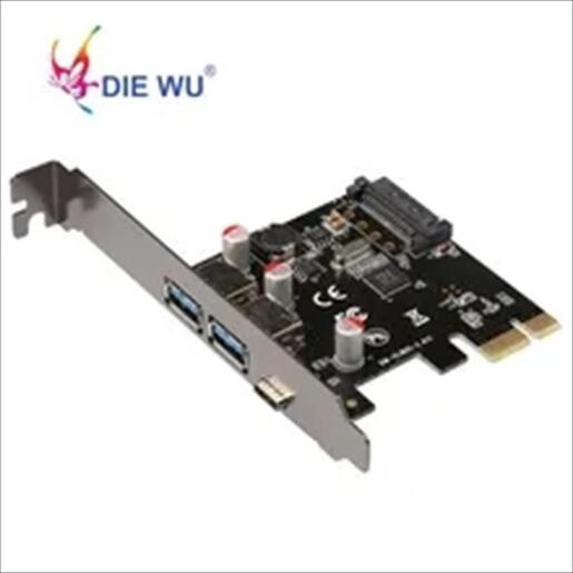 CONVERTOR PCI-E TO 2 X USB 3.0 + Type-C DIEWU TXB055, Chipset:VL805