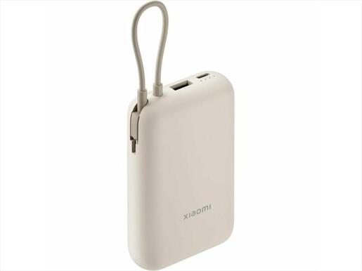 POWER BANK XIAOMI 10000mAh 22.5W w/Integrated Cable USB-C+USB-A tan, BHR9072GL