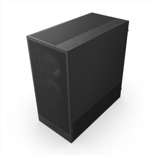 CASE NZXT E-ATX Mid-Tower H5 FLOW RGB (2024) w/Mesh Front & top MESH 1xF360 RGB,1xF120Q, USB 3.2 type-C, 1xUSB 3.2 type A, Matte Black CC-H52FB-R1