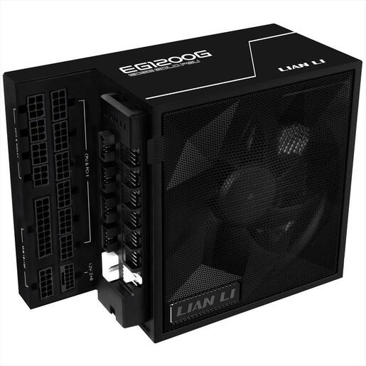 PSU 1200W LIAN LI EDGE EG1200G 80+ GOLD PCIe 5.1 (L-Shape, w/x4 USB 2.0 headers), FULL MODULAR Black