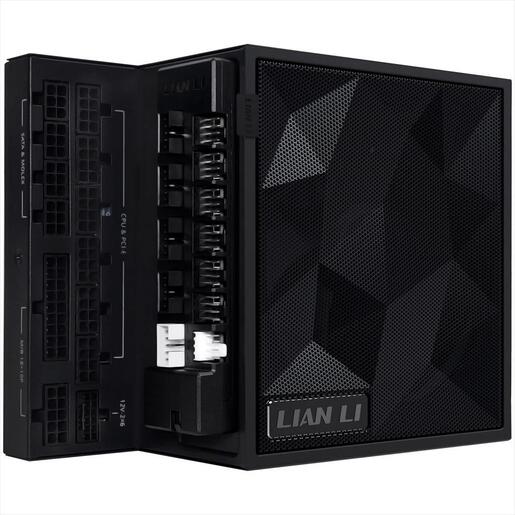 PSU 1200W LIAN LI EDGE EG1200G 80+ GOLD PCIe 5.1 (L-Shape, w/x4 USB 2.0 headers), FULL MODULAR Black
