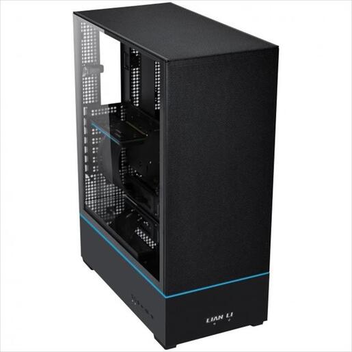 CASE LIAN LI ATX SUP01X BLACK, 3-side MESH, Small Tower w/ Tempered glass, dual ARGB STRIPS, PCIE 4.0 RISER, 3x 120mm PWM fans, USB 3.1 TYPE-C