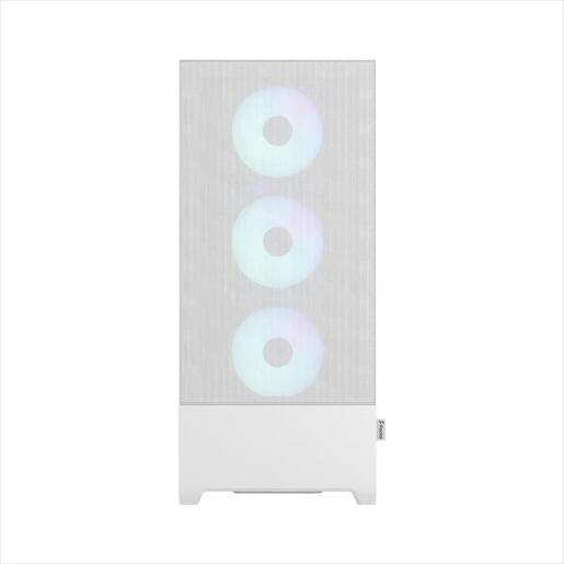 CASE FRACTAL DESIGN E-ATX Mid-Tower Pop XL Air RGB White, 4x120mm Aspect 12 RGB, w/WINDOW, Front Mesh, FD-C-POR1X-01