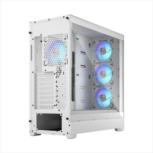 CASE FRACTAL DESIGN E-ATX Mid-Tower Pop XL Air RGB White, 4x120mm Aspect 12 RGB, w/WINDOW, Front Mesh, FD-C-POR1X-01
