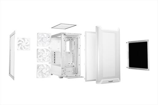 CASE BE QUIET! ATX Mid-Tower Pure Base 501 LX, 4x120mm Light Wings LX ARGB, Front mesh, ARGB/PWM controller, White BGW79