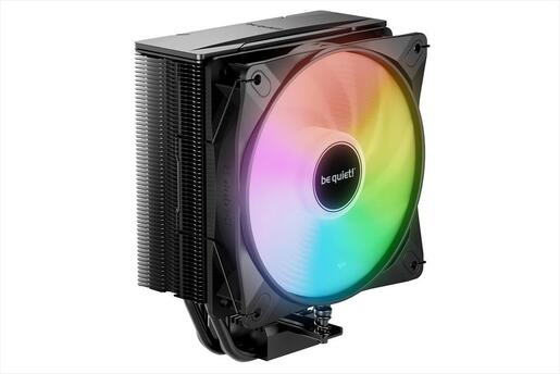 COOLERS CPU BE QUIET! PURE ROCK 3 LX BLACK, 4 heatpipes 6mm, Light Wings LX 120mm ARGB PWM fan, TDP 190W, BK040
