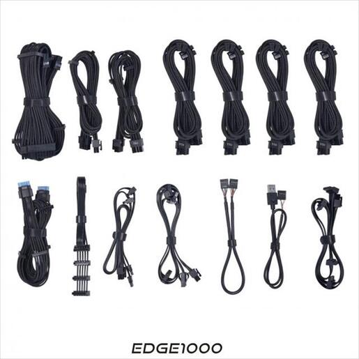 PSU 1000W LIAN LI EDGE EG1000  80+ PLATINUM, PCIe 5.1 (L-Shape, w/x4 USB 2.0 headers), FULL MODULAR Black