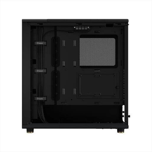 CASE FRACTAL DESIGN ATX Mid-Tower NORTH, 2x140mm Aspect 4-pin PWM fans, w/WINDOW, Side Mesh+Front wood panel, Charcoal Black, FD-C-NOR1C-01