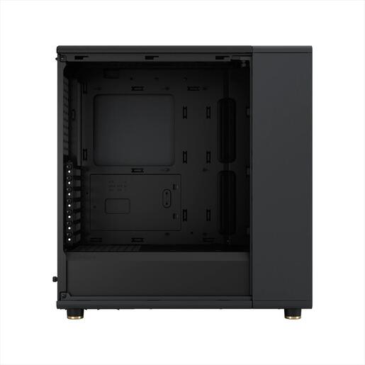 CASE FRACTAL DESIGN ATX Mid-Tower NORTH, 2x140mm Aspect 4-pin PWM fans, w/WINDOW, Side Mesh+Front wood panel, Charcoal Black, FD-C-NOR1C-01