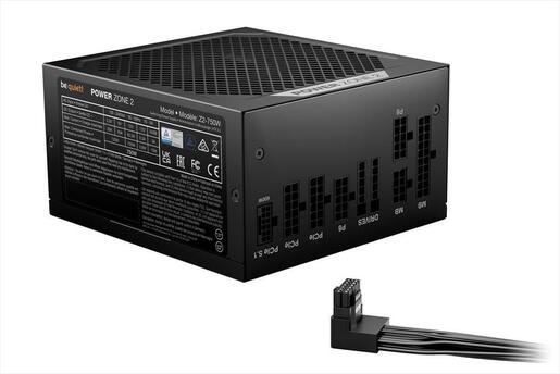PSU 750W BE QUIET! POWER ZONE 2 80 Plus PLATINUM FULL MODULAR, w/ 90° angled 12V-2x6, BP006EU