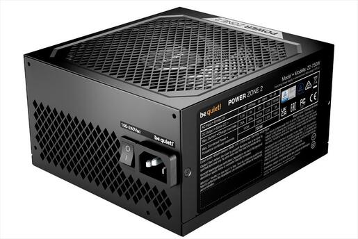 PSU 750W BE QUIET! POWER ZONE 2 80 Plus PLATINUM FULL MODULAR, w/ 90° angled 12V-2x6, BP006EU