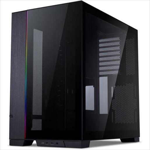 CASE LIAN LI E-ATX O11 DYNAMIC EVO Mid-Tower w/2x Tempered glass, ARGB Front strip, Black, O11DEX