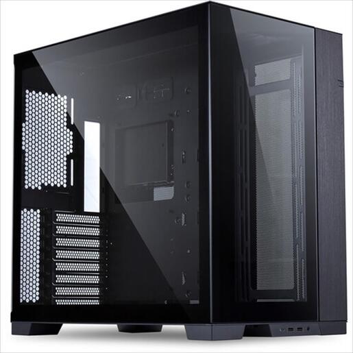 CASE LIAN LI E-ATX O11 DYNAMIC EVO Mid-Tower w/2x Tempered glass, ARGB Front strip, Black, O11DEX