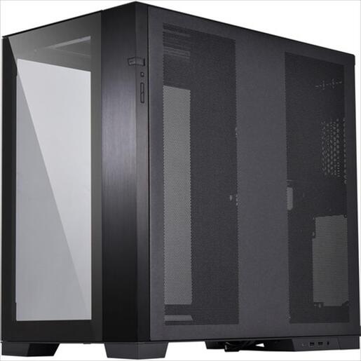CASE LIAN LI E-ATX O11 DYNAMIC EVO Mid-Tower w/2x Tempered glass, ARGB Front strip, Black, O11DEX