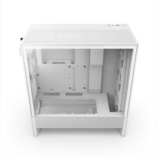 CASE NZXT E-ATX Mid-Tower H5 FLOW RGB (2024) w/Mesh Front & top MESH 1xF360 RGB,1xF120Q, USB 3.2 type-C, 1xUSB 3.2 type A, Matte White CC-H52FW-R1