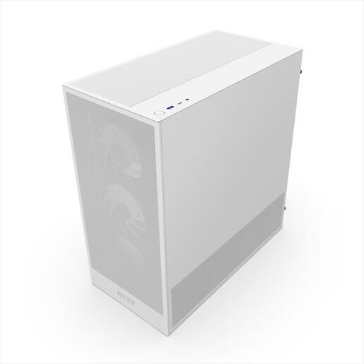 CASE NZXT E-ATX Mid-Tower H5 FLOW RGB (2024) w/Mesh Front & top MESH 1xF360 RGB,1xF120Q, USB 3.2 type-C, 1xUSB 3.2 type A, Matte White CC-H52FW-R1