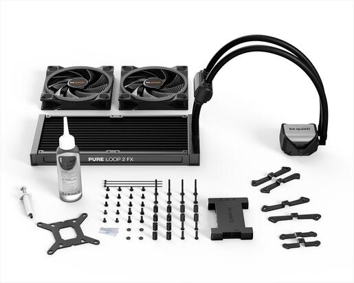 COOLERS CPU AIO BE QUIET! PURE LOOP 2 FX 280 2x140mm Light Wings ARGB PWM, w/REFFIL OPTION, ARGB LED on pump, w/ARGB HUB, BW014