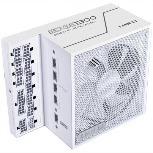 PSU 1300W LIAN LI EDGE EG1300  80+ PLATINUM, PCIe 5.1 (L-Shape, w/x4 USB 2.0 headers), FULL MODULAR White