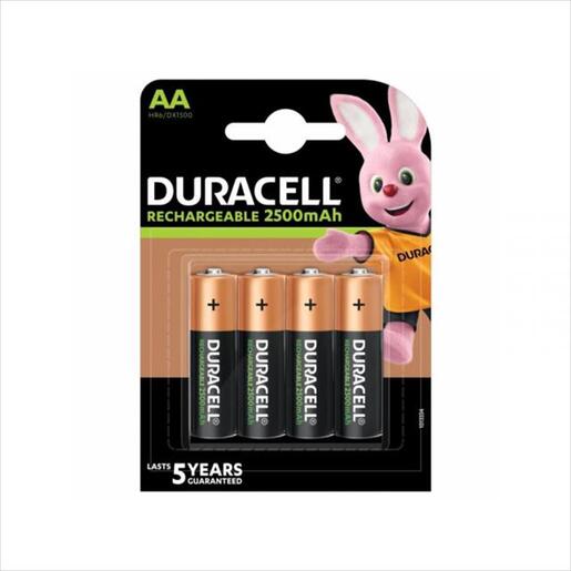 Battery DURACELL Rechargeable 4xAA R6 1.2V 2500mAh NiMH 4pcs pack blister