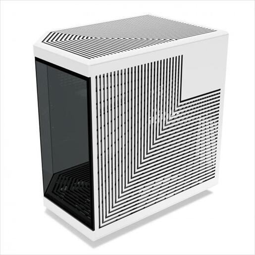 CASE HYTE E-ATX Mid-Tower Y70, x2 Tempered glass, w/riser 4.0 cable, USB 3.2 Type C, Black/White, CS-HYTE-Y70-BW