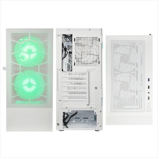 CASE KOLINK ATX OBSERVATORY MX Mesh ARGB w/Tempered glass, 2x140mm, 3x120mm UMBRA A-RGB fan, white
