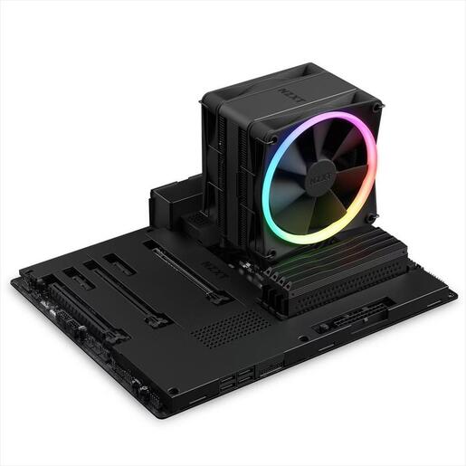 COOLERS CPU NZXT T120 RGB Black, 4 HEAT PIPES, RC-TR120-B1 AMD/INTEL
