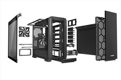 CASE BE QUIET! ATX Mid-Tower Silent Base 601, 2x140mm Pure Wings 2,Fan controller, Extra thick insulation mats, w/WINDOW, Black BGW26