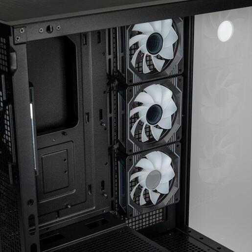 CASE KOLINK E-ATX Unity Arena ARGB Mid Tower Showcase w/Tempered glass, 4x120mm UMBRA PWM A-RGB fan, black