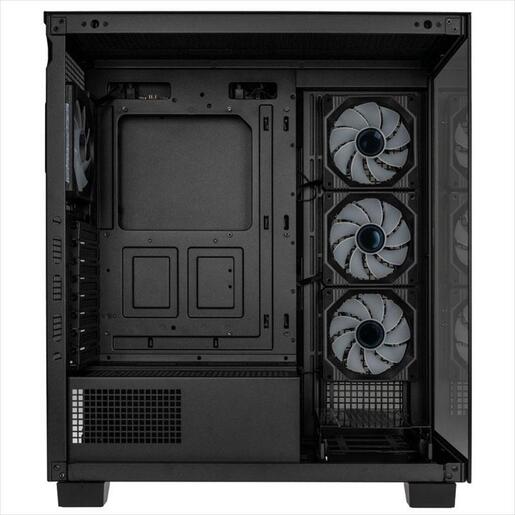 CASE KOLINK E-ATX Unity Arena ARGB Mid Tower Showcase w/Tempered glass, 4x120mm UMBRA PWM A-RGB fan, black