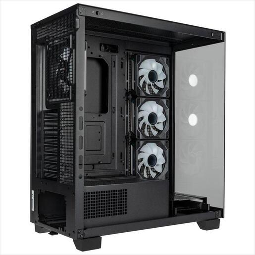 CASE KOLINK E-ATX Unity Arena ARGB Mid Tower Showcase w/Tempered glass, 4x120mm UMBRA PWM A-RGB fan, black