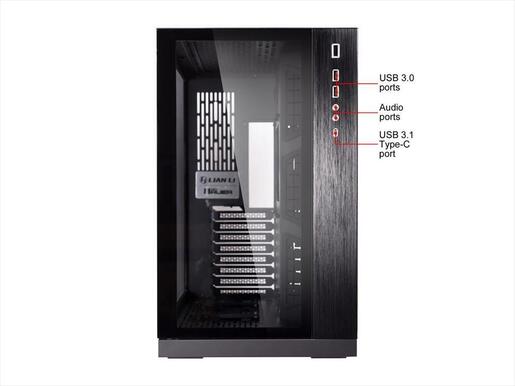 CASE LIAN LI E-ATX O11 DYNAMIC Mid-Tower w/2x Tempered glass, Black, PC-O11DX