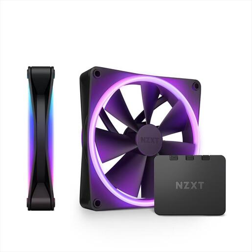 COOLERS CASE FAN 140mm NZXT 2x F140 RGB DUO PWM, Static Pressure, 1.800 RPM,  w/controller RF-D14DF-B1