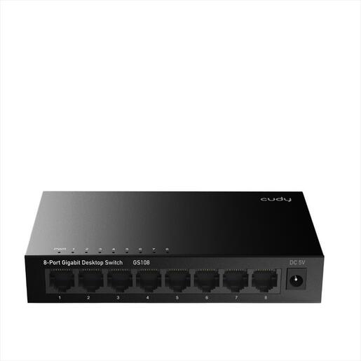 NET Switch CUDY 8-port Gigabit GS108, metal
