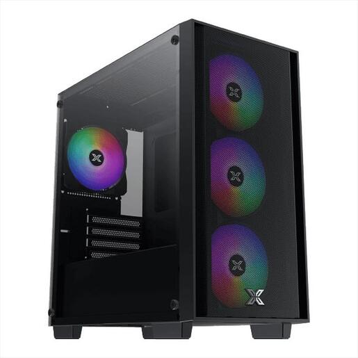 CASE XIGMATEK mATX NYX AIR II, Left TG, Meshed Grill Front panel , 4x120mm Z20F LED RGB FIXED fan, EN42270